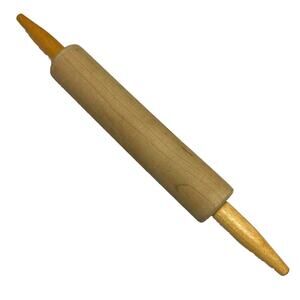 Vintage Solid Wood One Piece 19”Rolling Pin Rustic Farmhouse Kitchen